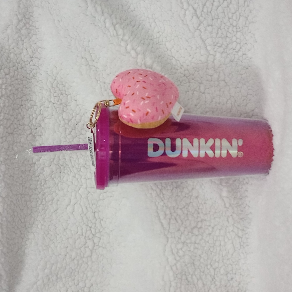 Limited Edition 2024 Dunkin Donuts Pink/Purple Valentines Day Tumbler